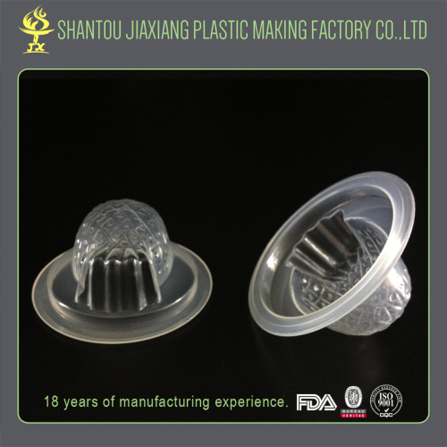 high quality transparent plastic cup for jelly