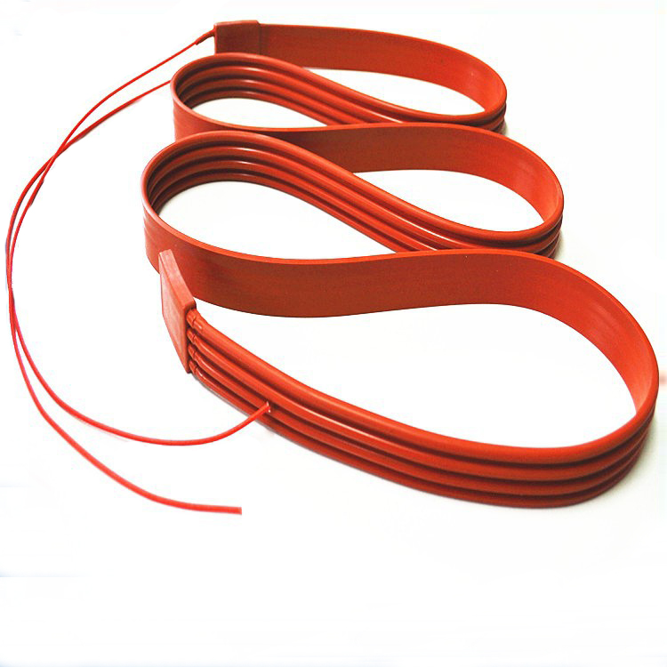 220v 50w silicone rubber pipe flexible strip heater for tube warming