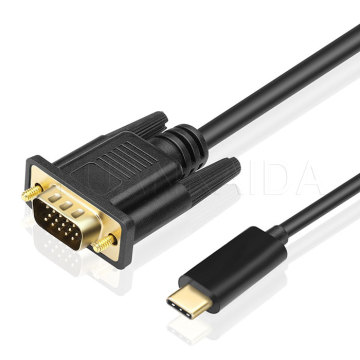 USB-C to VGA 1080P Cable Converter
