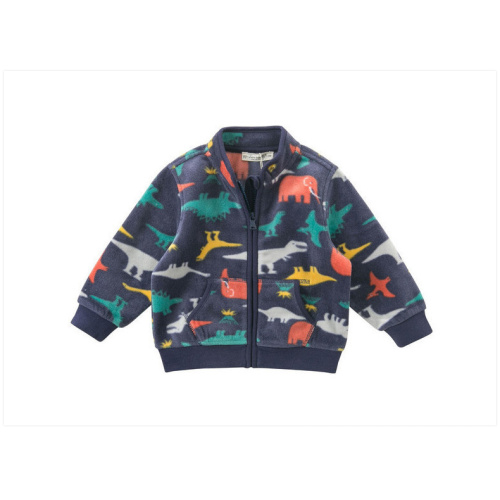 Fashion Print Fleece Coat