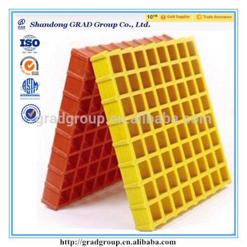 High strength and durable industrial pultruded platform walking FRP grating