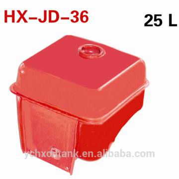 25L diesel engine fuel tank /red steel fuel tank