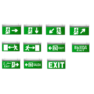 LED rechargeable exit sign