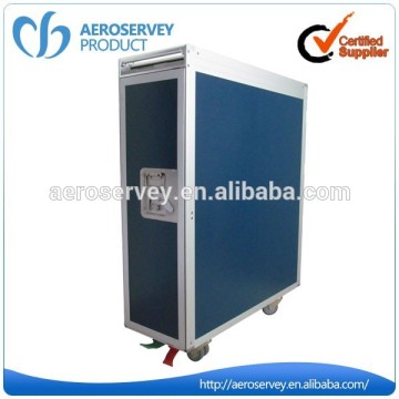 High quality newest aluminum blue inflight trolleys