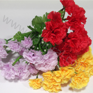 Wholesale artificial branch carnation bouquets fabric carnation branches