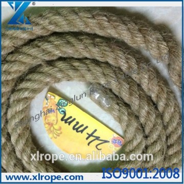 3 twisted strand jute rope for packaging