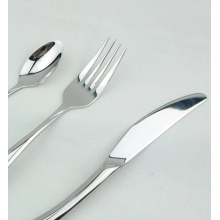 High-quality all-steel knife and fork for hotel use