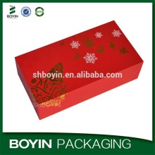 Fancy wrapping paper hinged chipboard gift box
