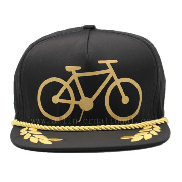 Waterproof Snapback Cap with Embroidery and Adjustable String