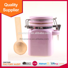 Mini ceramic seal pot for spices hand painted seal pot for household