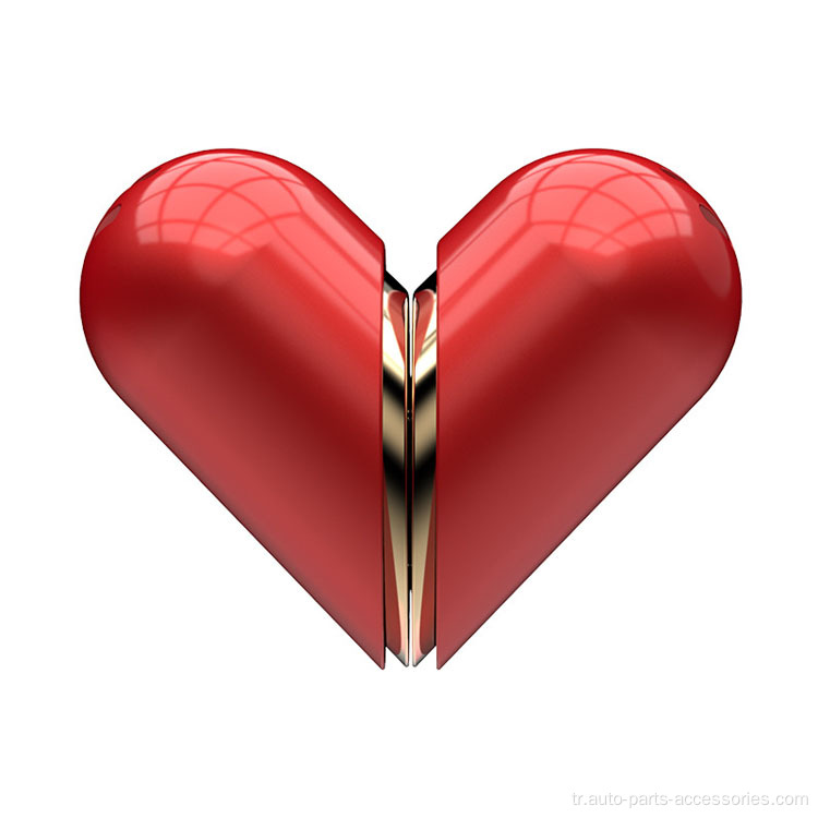 Kalp şeklindeki aromaterapi difüzör rengi alüminyum araba