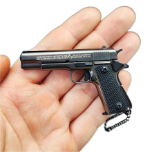 Fuya 1:3 Gun Color 1911 Full Metal Gun Model Toy Keychain