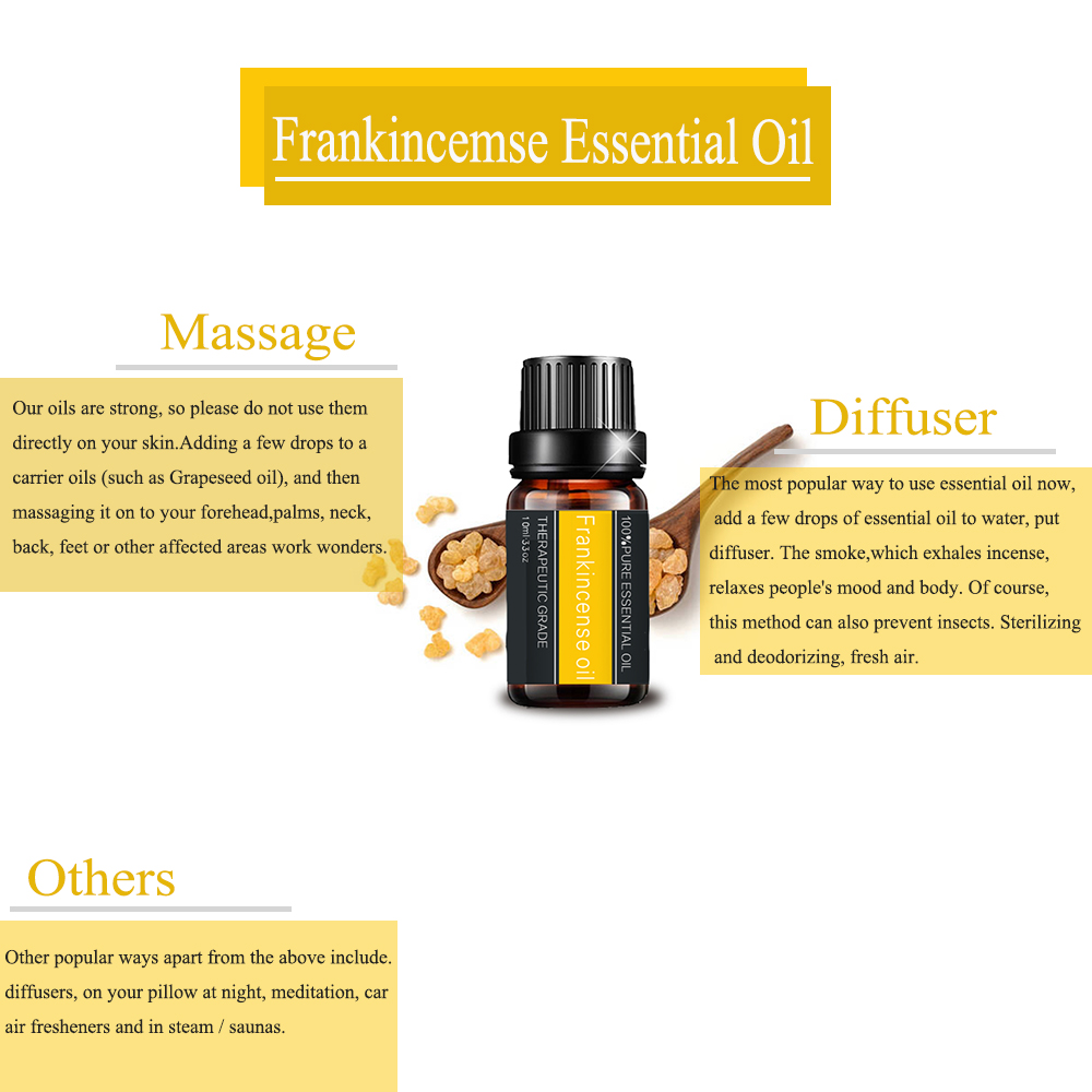 فروش داغ 100 ٪ اسانس خالص Frankincense برای پوست