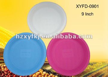 9 inch corn starch disposable biodegradable plates