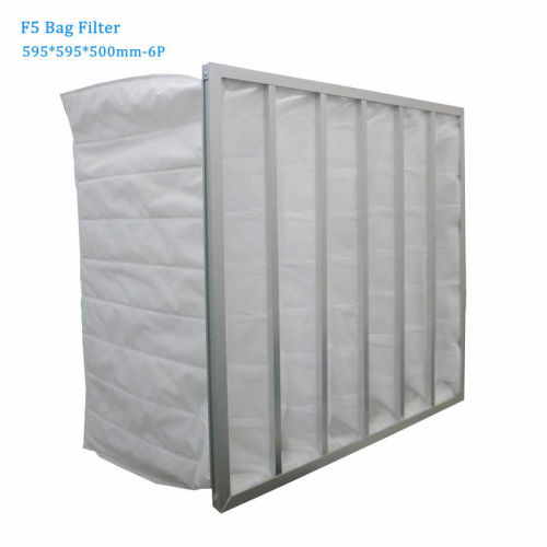 F5 Efficiency Bag Air Filter White Washable For Ventilation