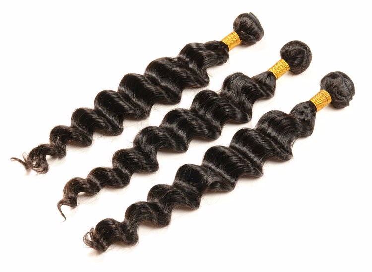 Unprocessed virgin Human Hair Deep Wave Indian curly Remy Hair Weave extensions