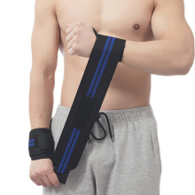 Custom Weight Lifting Wrist Wraps Support Gym Wristbands with Thumb
