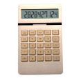 Aluminium Oppervlak Dual Power Desktop Calculator