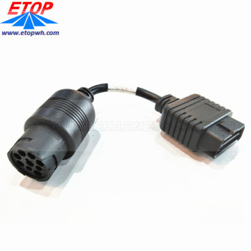 Cable de diagnóstico hembra OBD2 a conector hembra J1708