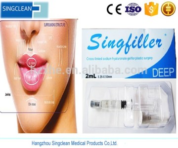 Face shaping, nasal plastic surgery, breast/hip implants Dermal filler Injectable Hyaluronic acid filler