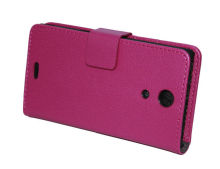 Flip Sony Cell Phone Cases , Leather Xperia Zr M36h Phone Covers