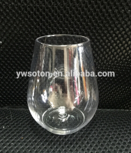 PET Stemless Wine Goblet / Plastic Clear Crystal Stemless Wine Glasses