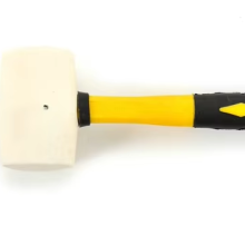 8-32OZ White Sledge Rubber Head Fiberglass Handle Mallet Hammer