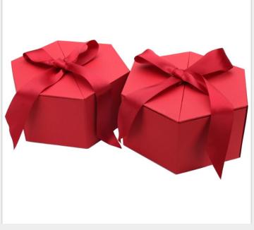 Custom Hexagon Double Open Door Mqagnetic Gift Box