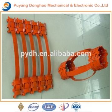 DH semi-rigid hinged non weld double bow spring centralizer