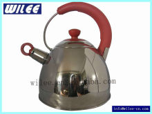 Stainless Steel Coloured Whistling Kettle