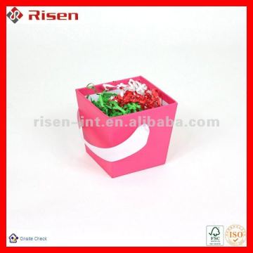 rigid Fuchsia gift basket box