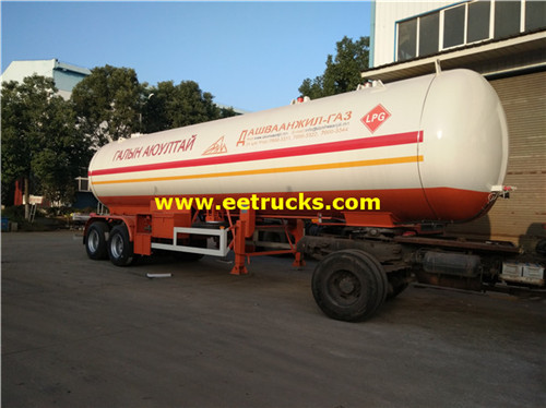 48cbm 20mt Propane Trailers Usafirishaji wa Gesi