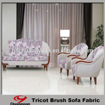 Manufactory Polyester Tricot Brushed dull Velvet fabric For Sofa polyester