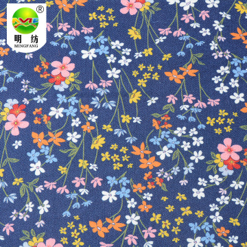 Wholesale custom printed spun rayon drill dress fabric