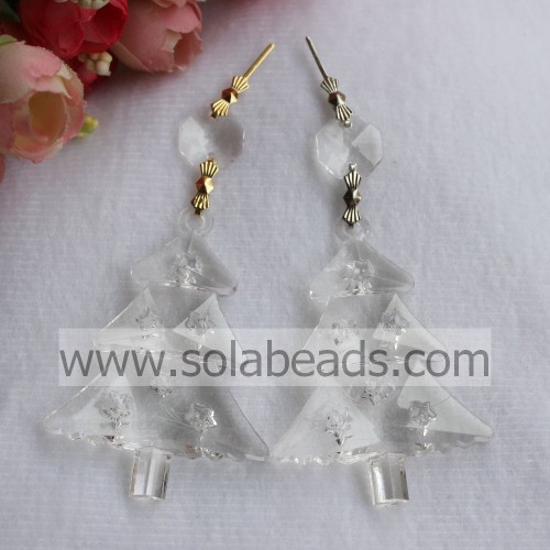 10*44*62MM Plastic Crystal Christmas Tree Chandelier Decor