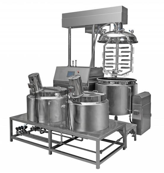 LTRZ-1000 Pharmaceutical Automatic Vacuum Mixing Emulsifier Homogenizer for Cosmetic Cream milk