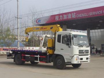 DFAC Tianjin Wrecker Truck With Crane 6T