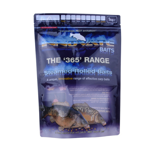 Eco-Fruenedly Platsic Lined Stand Up Pouch for Fish Food