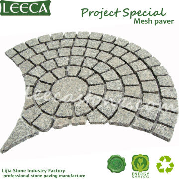 Mesh stone ,fan cobble stone