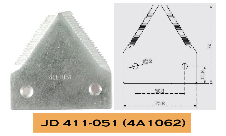 4A1090 (826720C3) combine harvester machinery cutting system header repair parts sickle knife sections