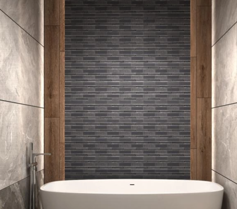 Gạch mosaic thủy tinh phòng tắm dễ lau chùi