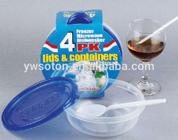 colored lid Lunch box/disposable food container/lunch box/storage box/pp container