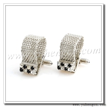 Clean and Black Zircon Cufflinks,New Cufflink for Men