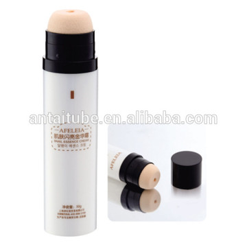 Skin Care Lotion Packaging Plastic Tube With Soft Sponge Applicator