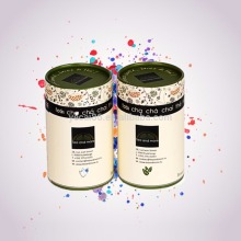 wholesale custom made tea dinner set china round box with plastic lid