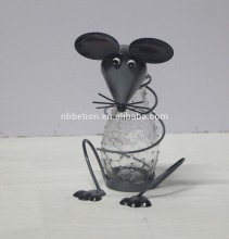 solar garden light metal mouse shaped garden solar light iron animal garden solar light solar garden light