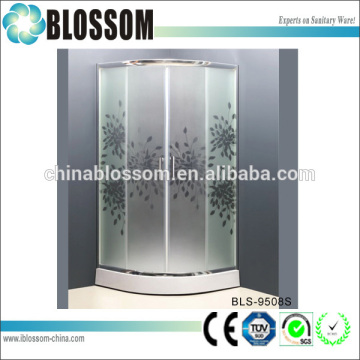 Corner glass indoor shower room sector shower enclosure cubicle