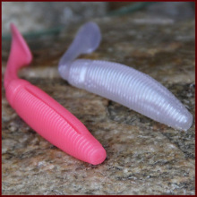 G07BAttractive bright color Soft Fishing earthworm lure100MM/8.1G 6PCS/BAG