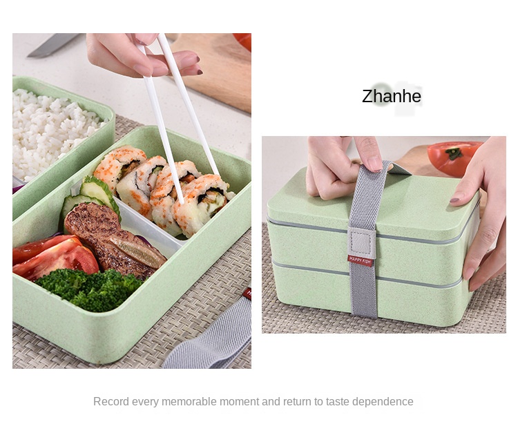 Rice Husks Plant Fibre Bento Boxes Eco Friendly Lunch Box Unbreakable Organic Food Packaging Lunch Box