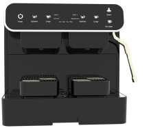 Commercial double groups capsule coffee machine with steam